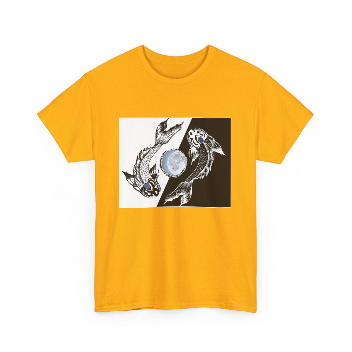 Hand Painted Koi Fish Shirts - Ying and Yang - WaterDragon Apparel