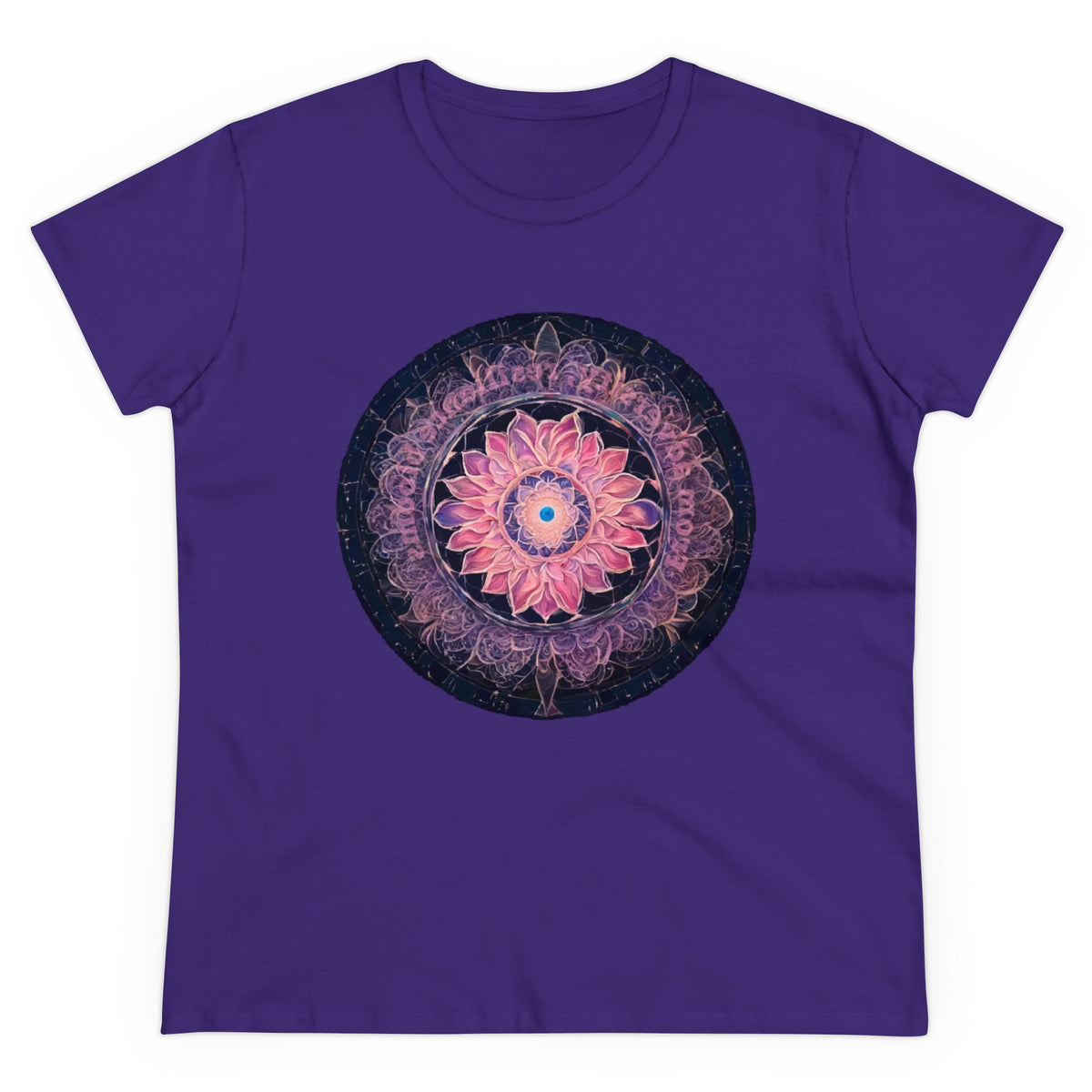 432 Hz Mandala Women's Wellness T-Shirt | Embedded Message - WaterDragon Apparel