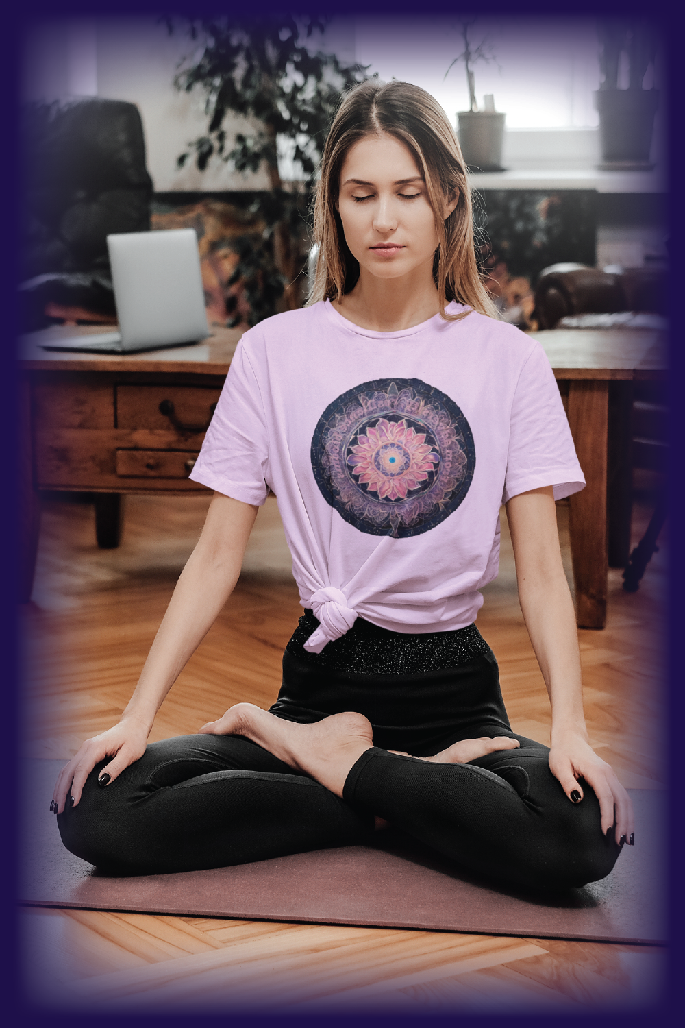 Women's Wellness T-Shirt: 432 Hz Mandala | WaterDragon Apparel