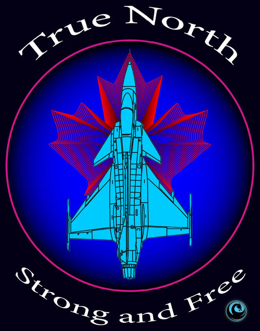Gripen Jet T-Shirt - Canadian Aviation Tee | True North Strong and Free
