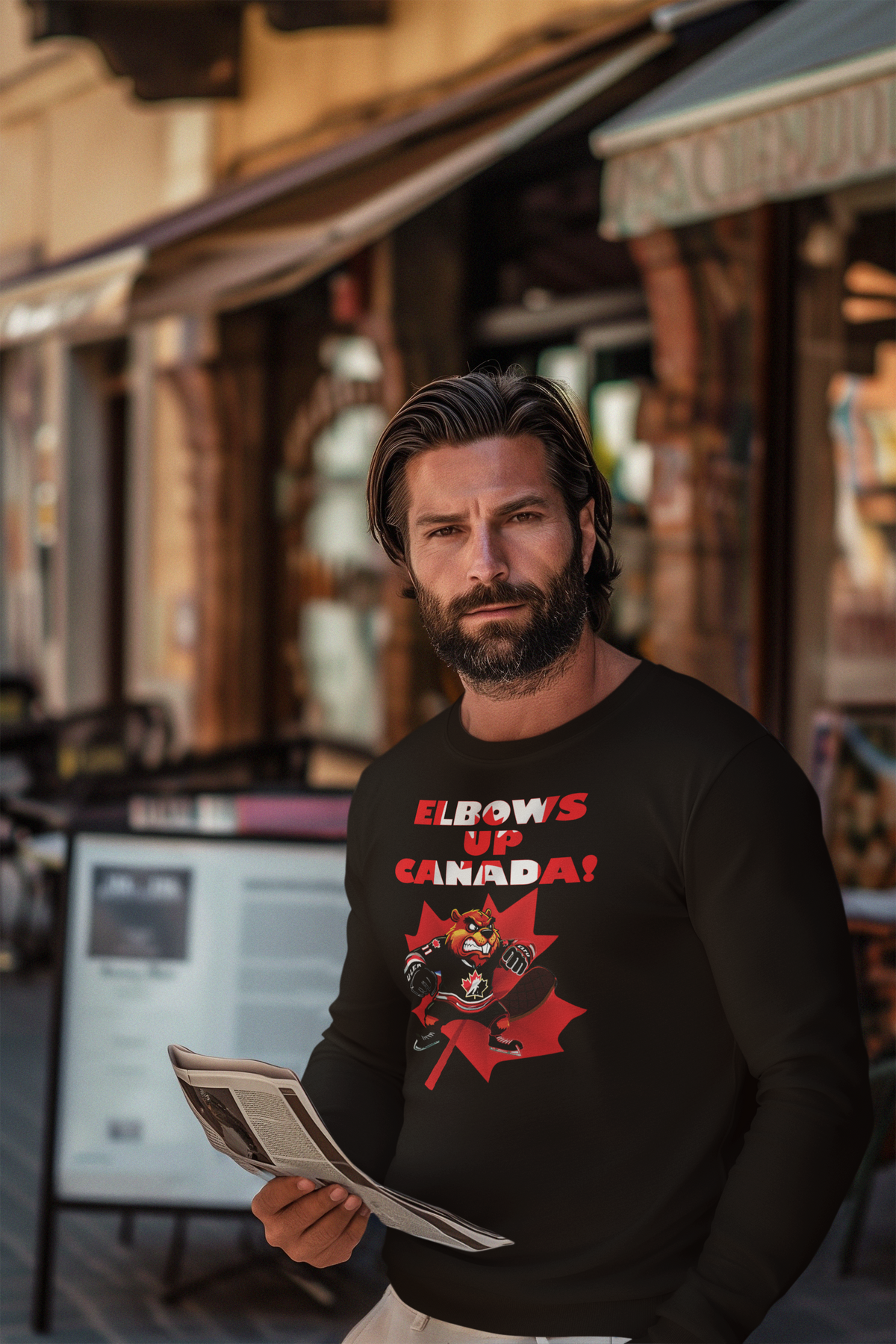 Canadian Pride Sweatshirt - Unisex Elbows Up Canada!