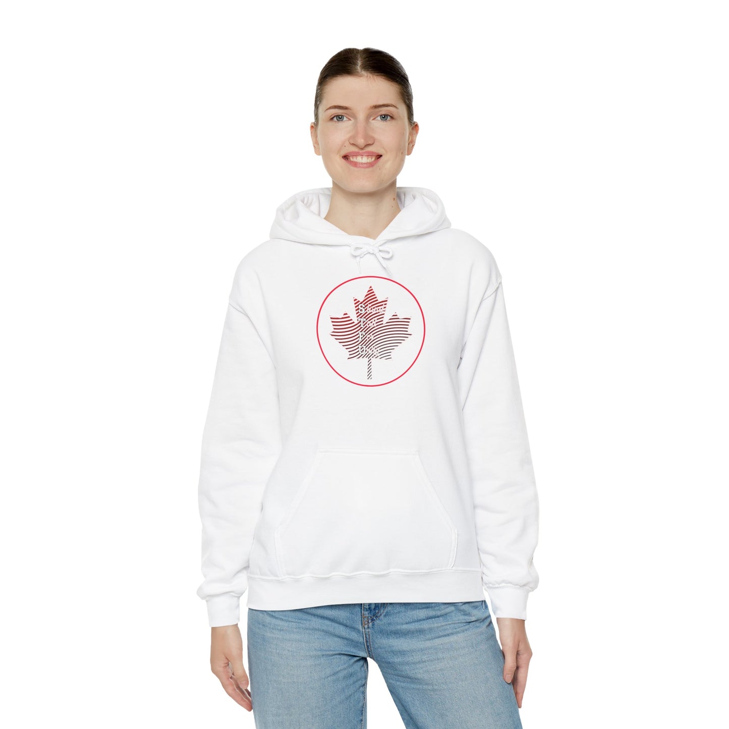 Canada Proud Hoodie Unisex Heavy Blend - Stand Tall for Unity - WaterDragon Apparel