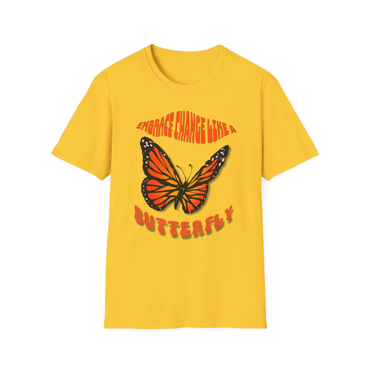 Women's Wellness T-shirt- Embrace Change, Transform Like a Butterfly