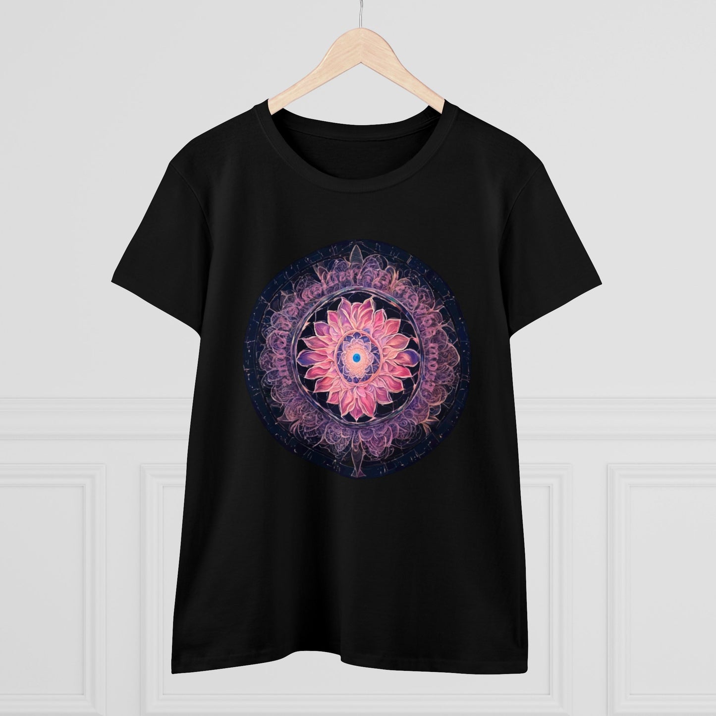 432 Hz Mandala Women's Wellness T-Shirt | Embedded Message - WaterDragon Apparel