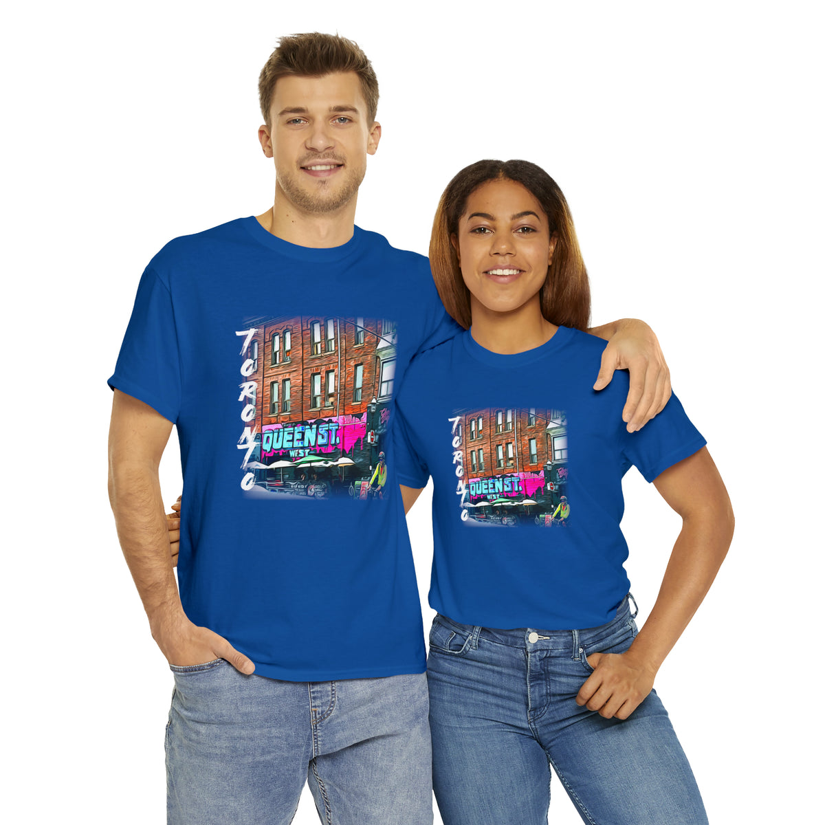 Urban-Themed Toronto Queen Street West T-Shirt - FREE SHIPPING!! - WaterDragon Apparel