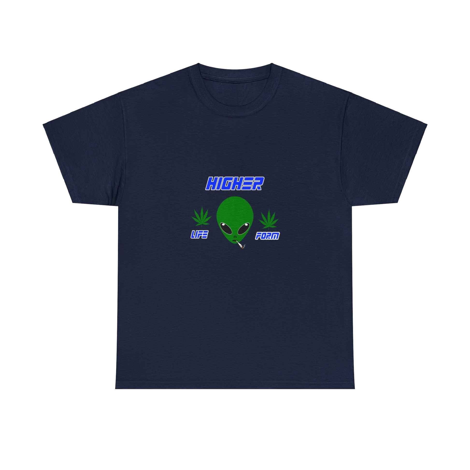 Alien Shirt - Higher Life Form - Unisex Heavy Cotton Tee - WaterDragon Apparel