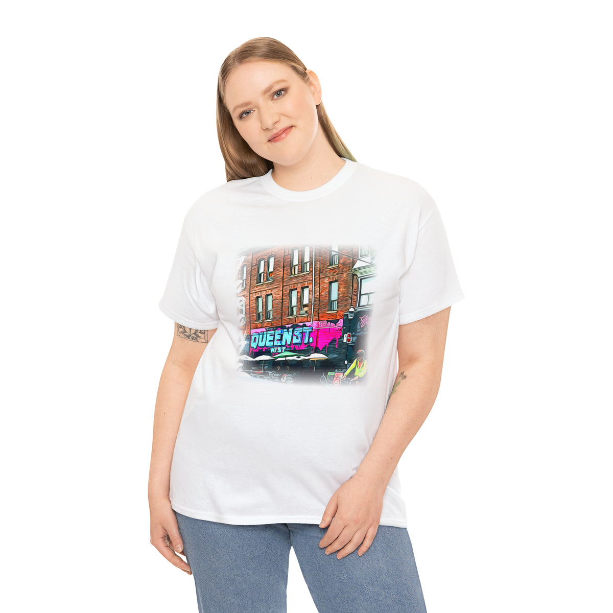 Urban-Themed Toronto Queen Street West T-Shirt - FREE SHIPPING!! - WaterDragon Apparel