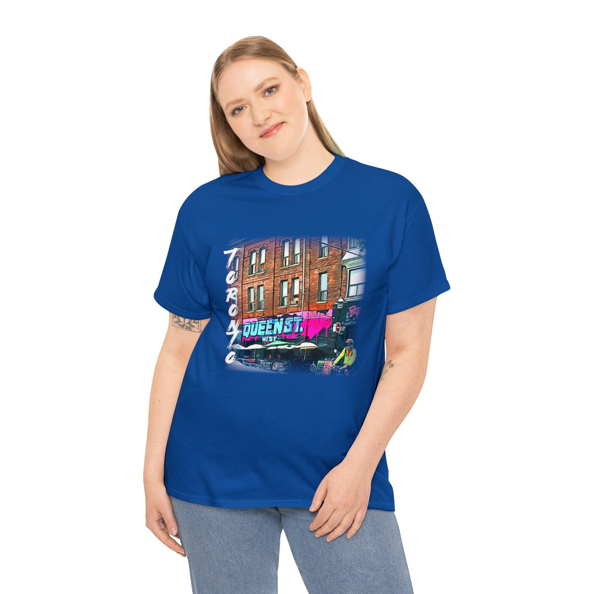 Urban-Themed Toronto Queen Street West T-Shirt - FREE SHIPPING!! - WaterDragon Apparel