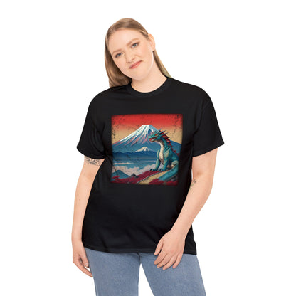 Retro Style Dragon T Shirt - Crew Style - WaterDragon Apparel