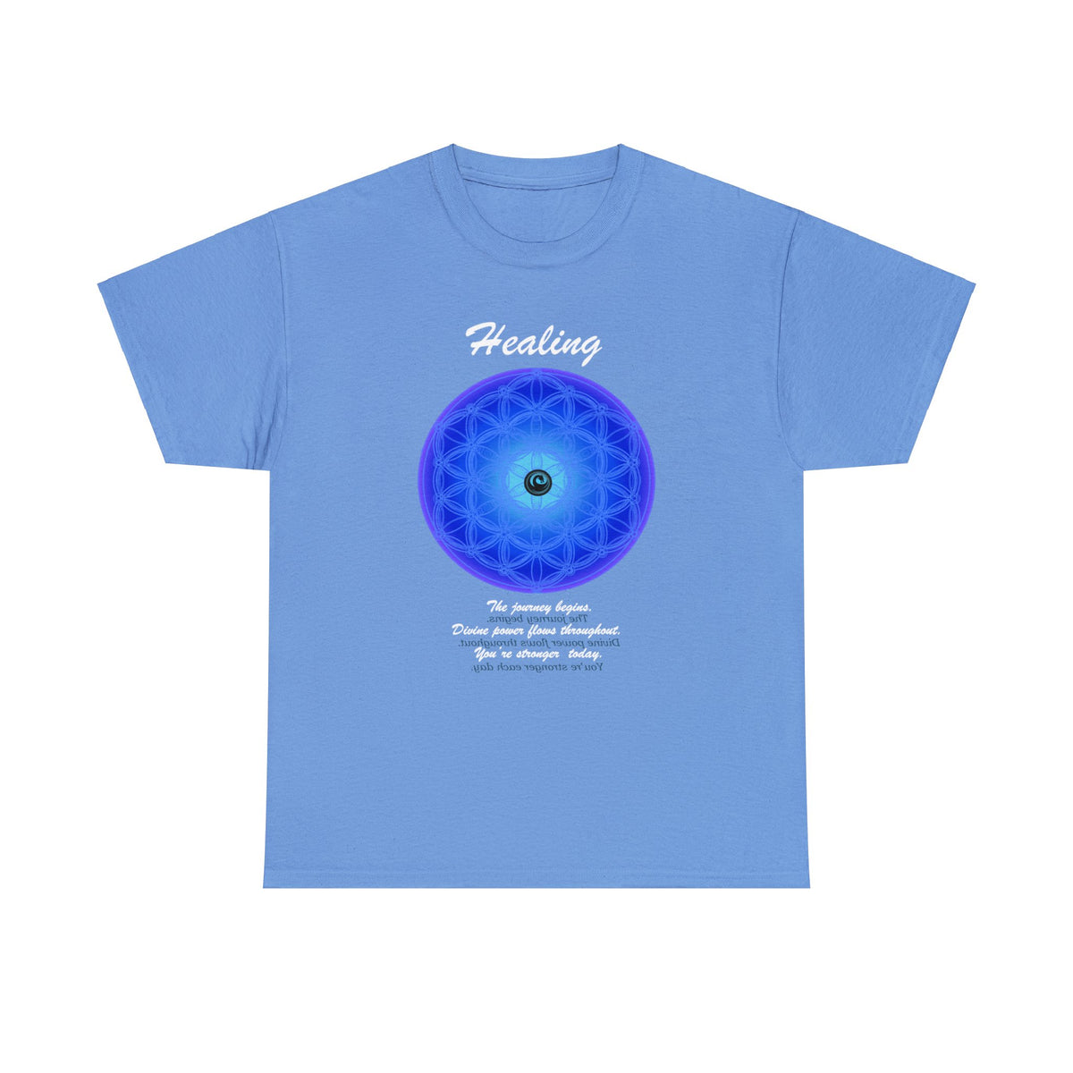 Wellness Shirts - Positive Reflections - Blue Mandala