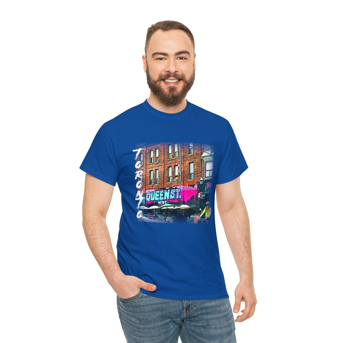 Urban-Themed Toronto Queen Street West T-Shirt - FREE SHIPPING!! - WaterDragon Apparel