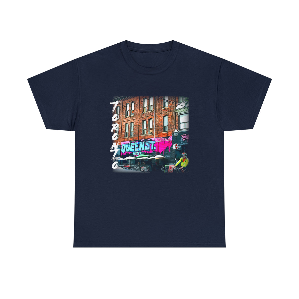 Urban-Themed Toronto Queen Street West T-Shirt - FREE SHIPPING!! - WaterDragon Apparel