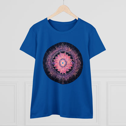 432 Hz Mandala Women's Wellness T-Shirt | Embedded Message - WaterDragon Apparel