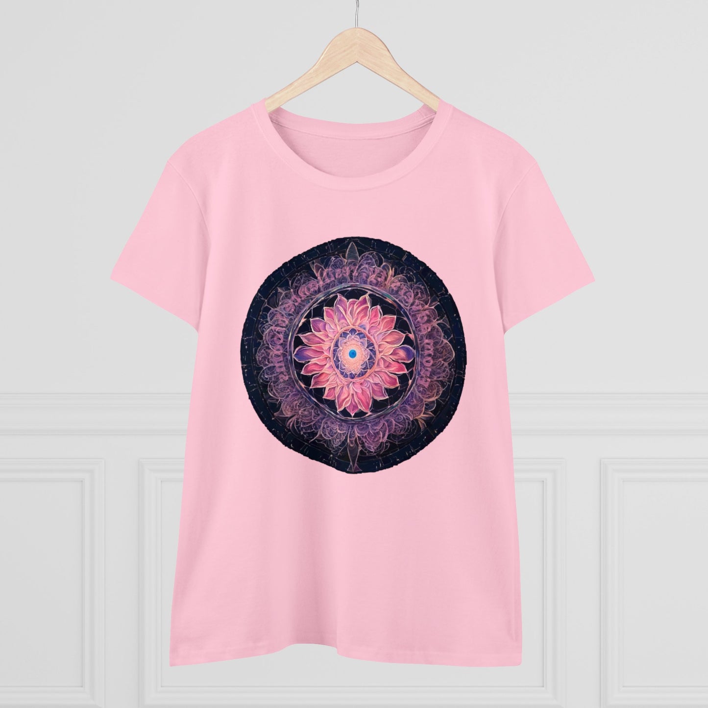 432 Hz Mandala Women's Wellness T-Shirt | Embedded Message - WaterDragon Apparel