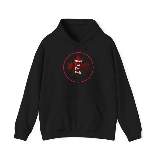 Canada Proud Hoodie Unisex Heavy Blend - Stand Tall for Unity - WaterDragon Apparel