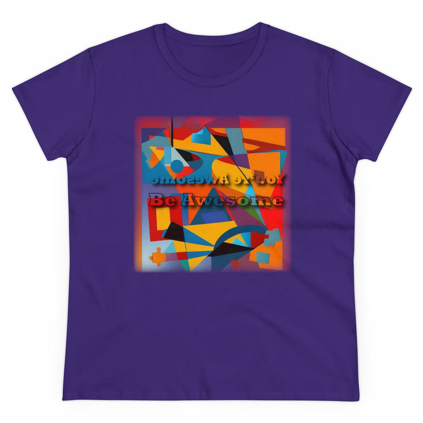 Inspirational T Shirts - Be Awesome - Positive Reflections Ladies T-shirt - WaterDragon Apparel