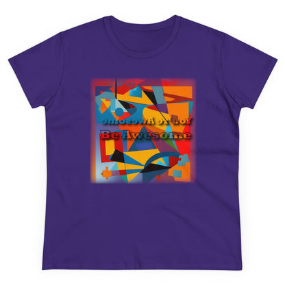 Inspirational T Shirts - Be Awesome - Positive Reflections Ladies T-shirt - WaterDragon Apparel