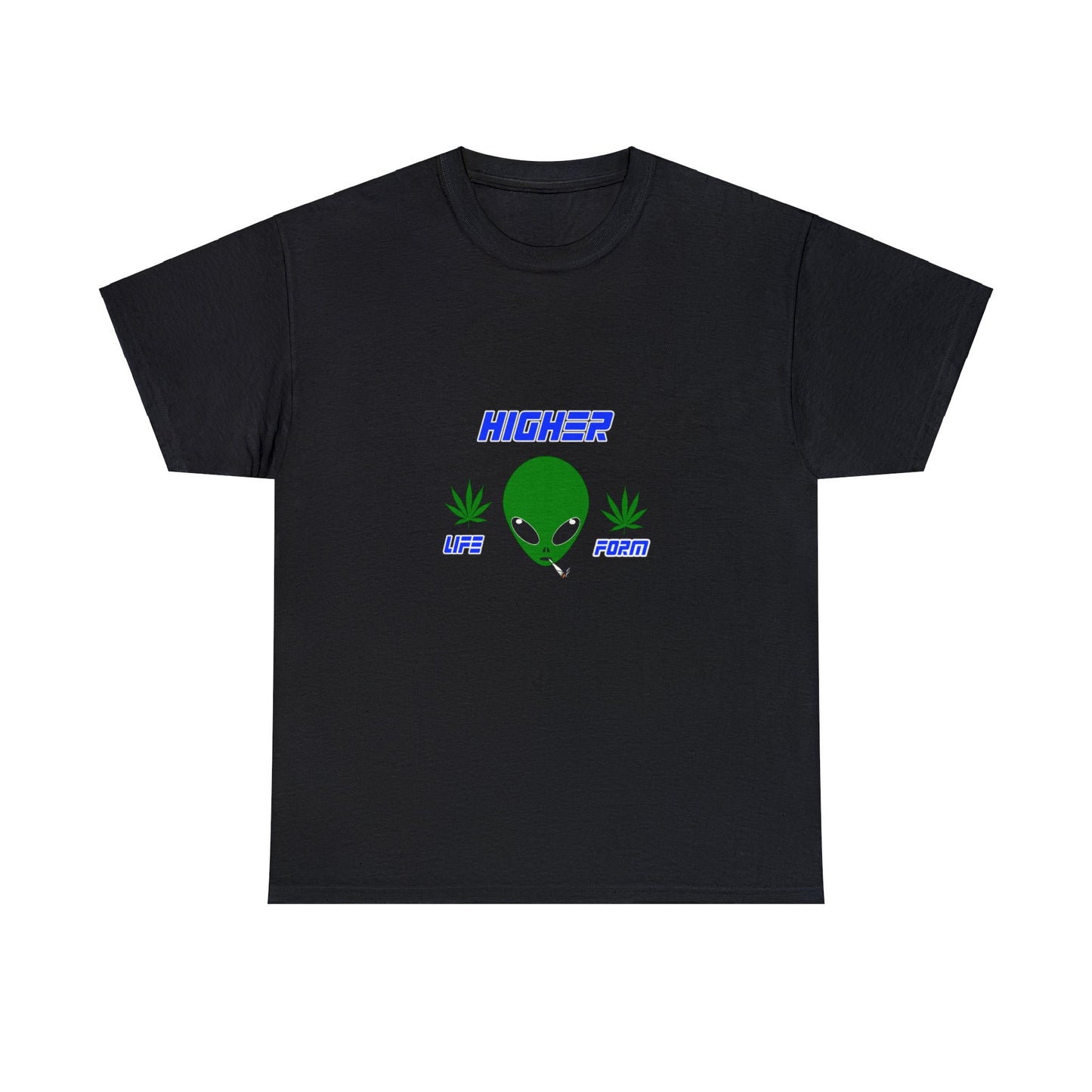Alien Shirt - Higher Life Form - Unisex Heavy Cotton Tee - WaterDragon Apparel