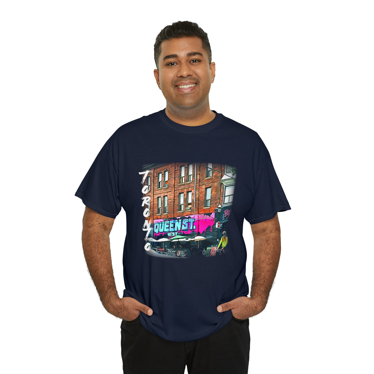 Urban-Themed Toronto Queen Street West T-Shirt - FREE SHIPPING!! - WaterDragon Apparel