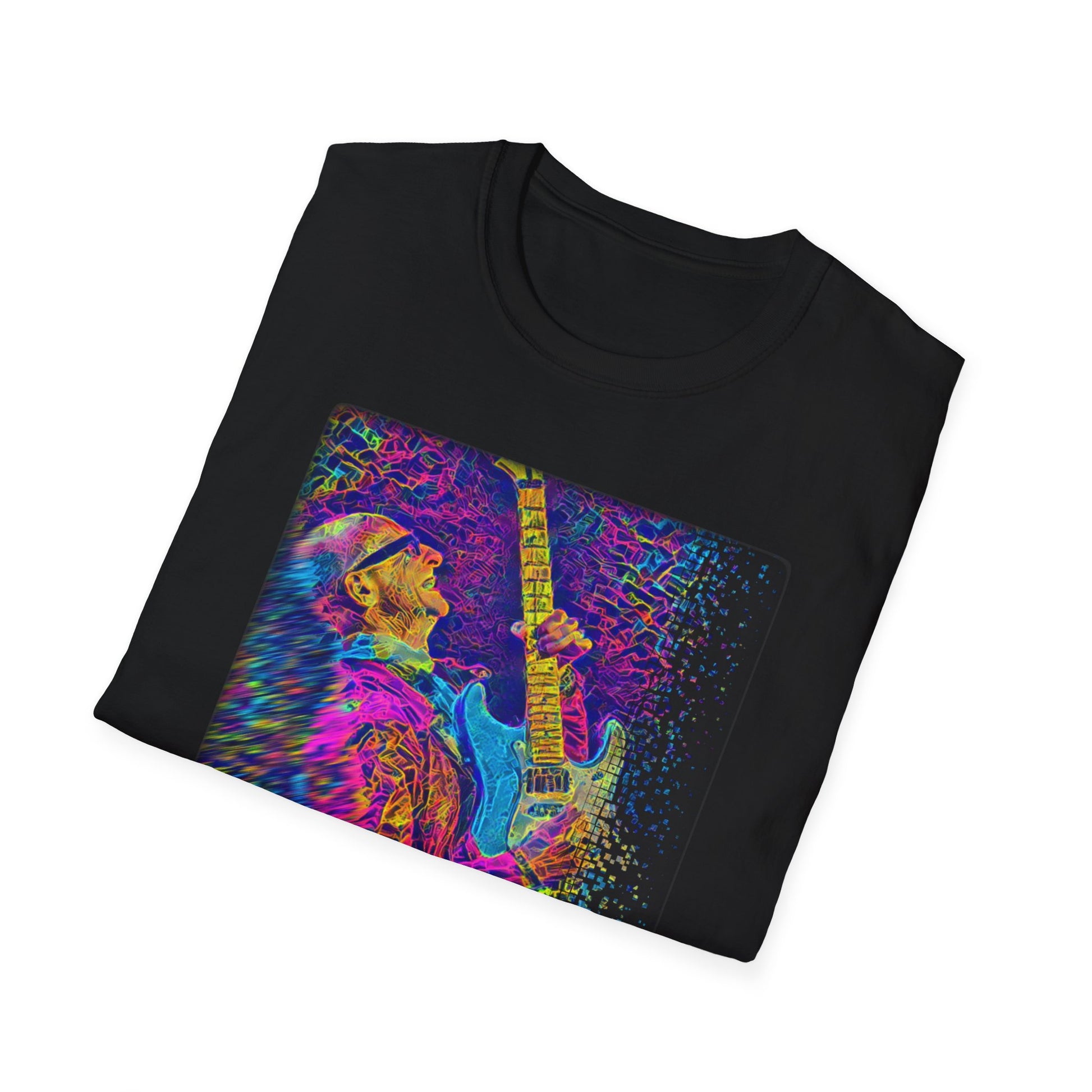 Kim Mitchell - Original Digital Portrait Unisex Crew Style T-Shirt - WaterDragon Apparel