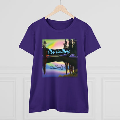 Women's Positive Reflections T-shirt - Inspirational T shirt - Midweight Cotton Tee - WaterDragon Apparel