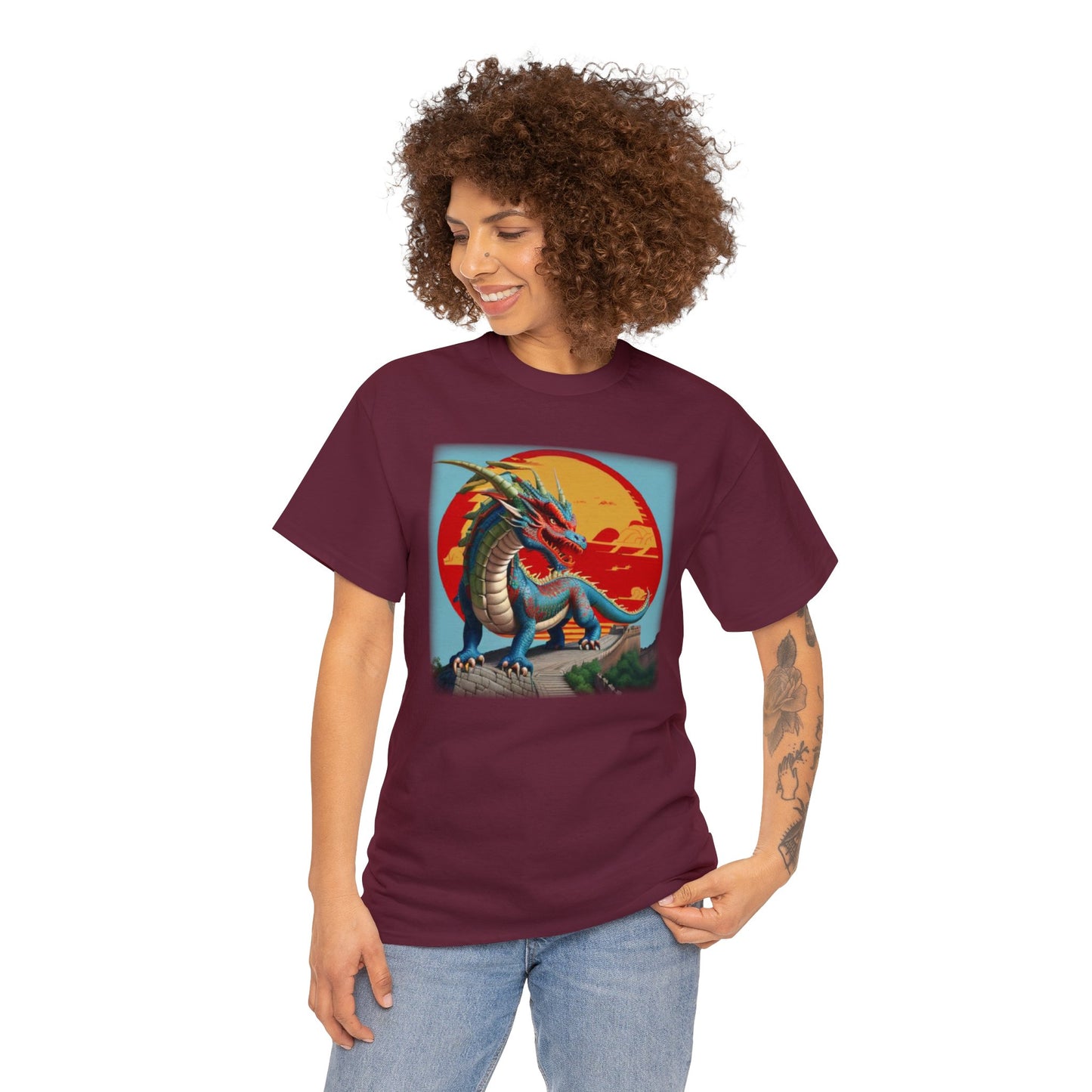 Chinese Dragon T Shirt - Crew Style - WaterDragon Apparel