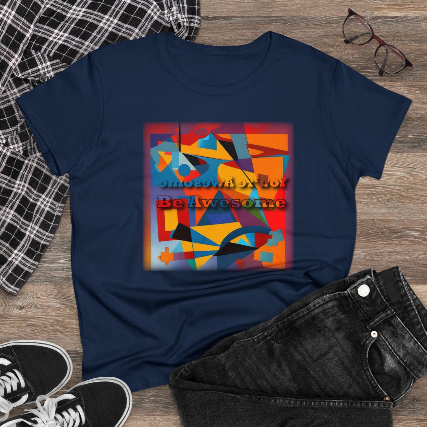 Inspirational T Shirts - Be Awesome - Positive Reflections Ladies T-shirt - WaterDragon Apparel