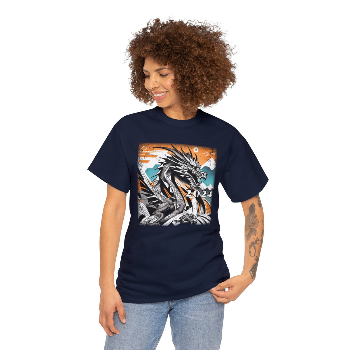 Unleash Your Inner Dragon - Retro Dragon T Shirt - Water Dragon