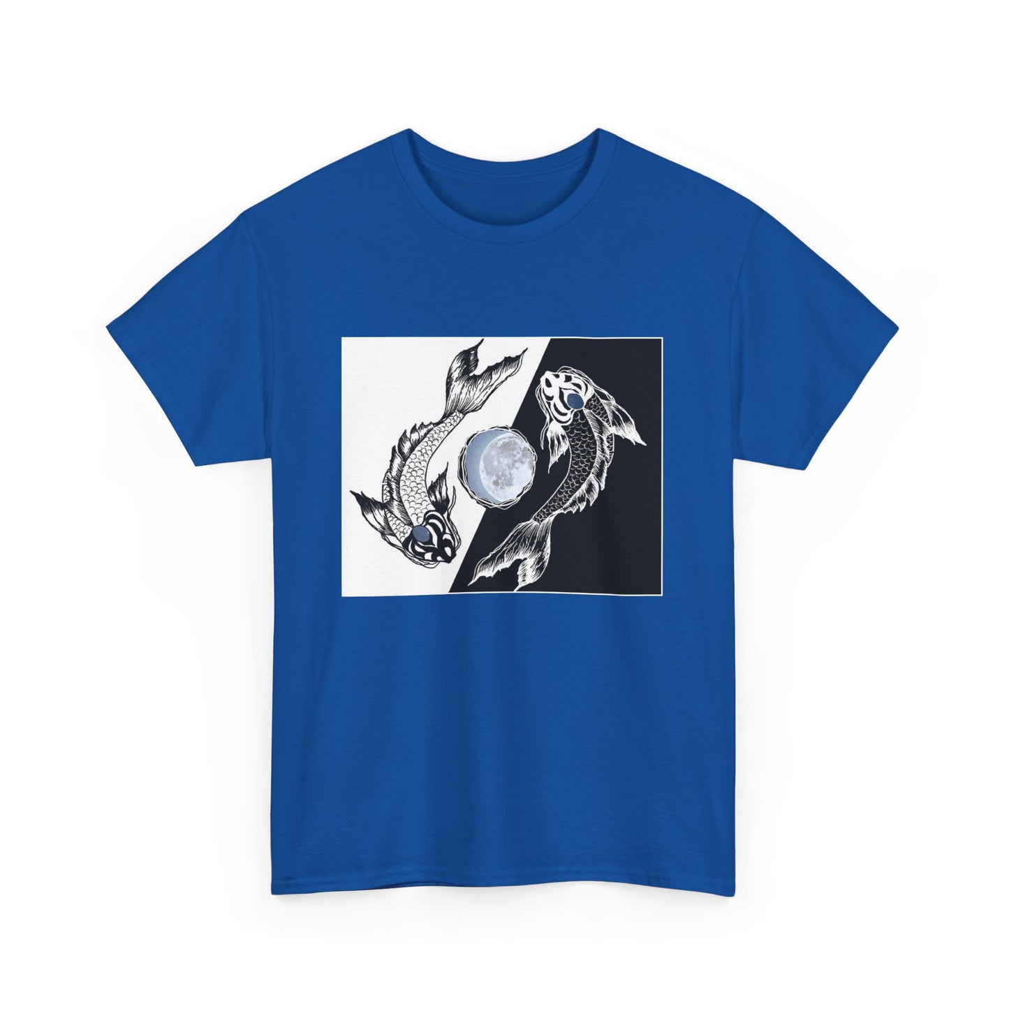 Hand Painted Koi Fish Shirts - Ying and Yang - WaterDragon Apparel