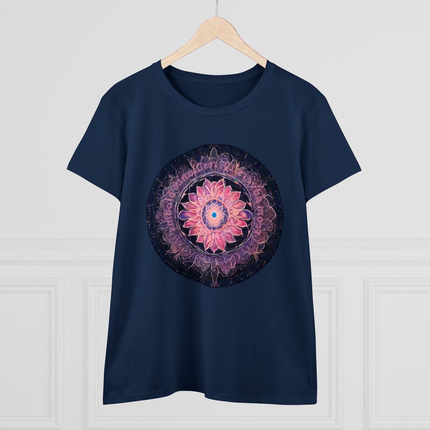 432 Hz Mandala Women's Wellness T-Shirt | Embedded Message - WaterDragon Apparel