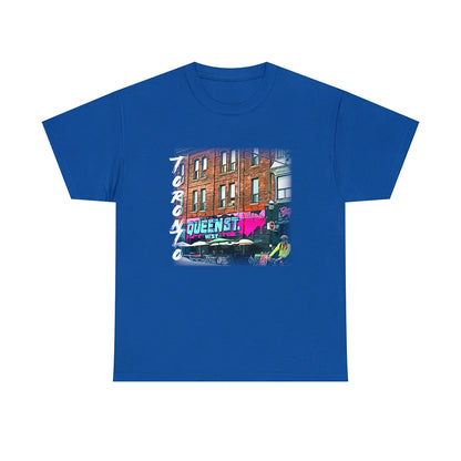 Urban-Themed Toronto Queen Street West T-Shirt - Unisex Crew Style - WaterDragon Apparel