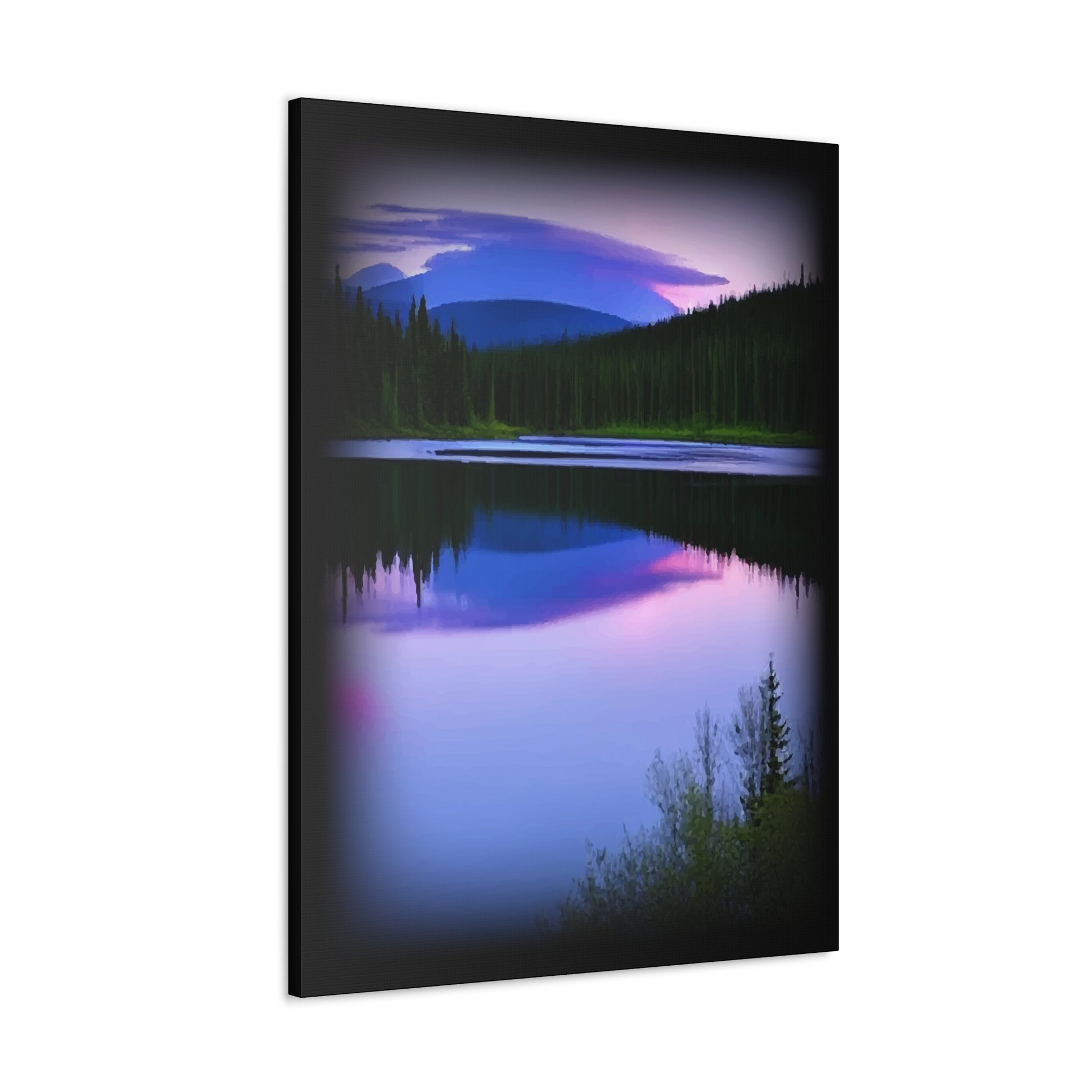 Home Art Prints - Peace at the Lake - 20" x 10" or 24" x 16", 1.25" - WaterDragon Apparel