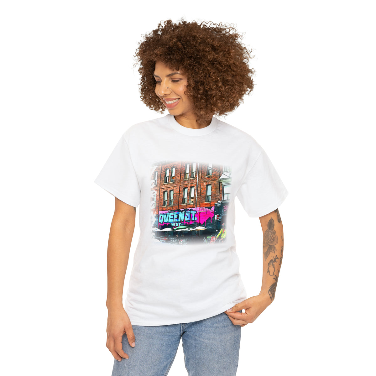 Urban-Themed Toronto Queen Street West T-Shirt - FREE SHIPPING!! - WaterDragon Apparel