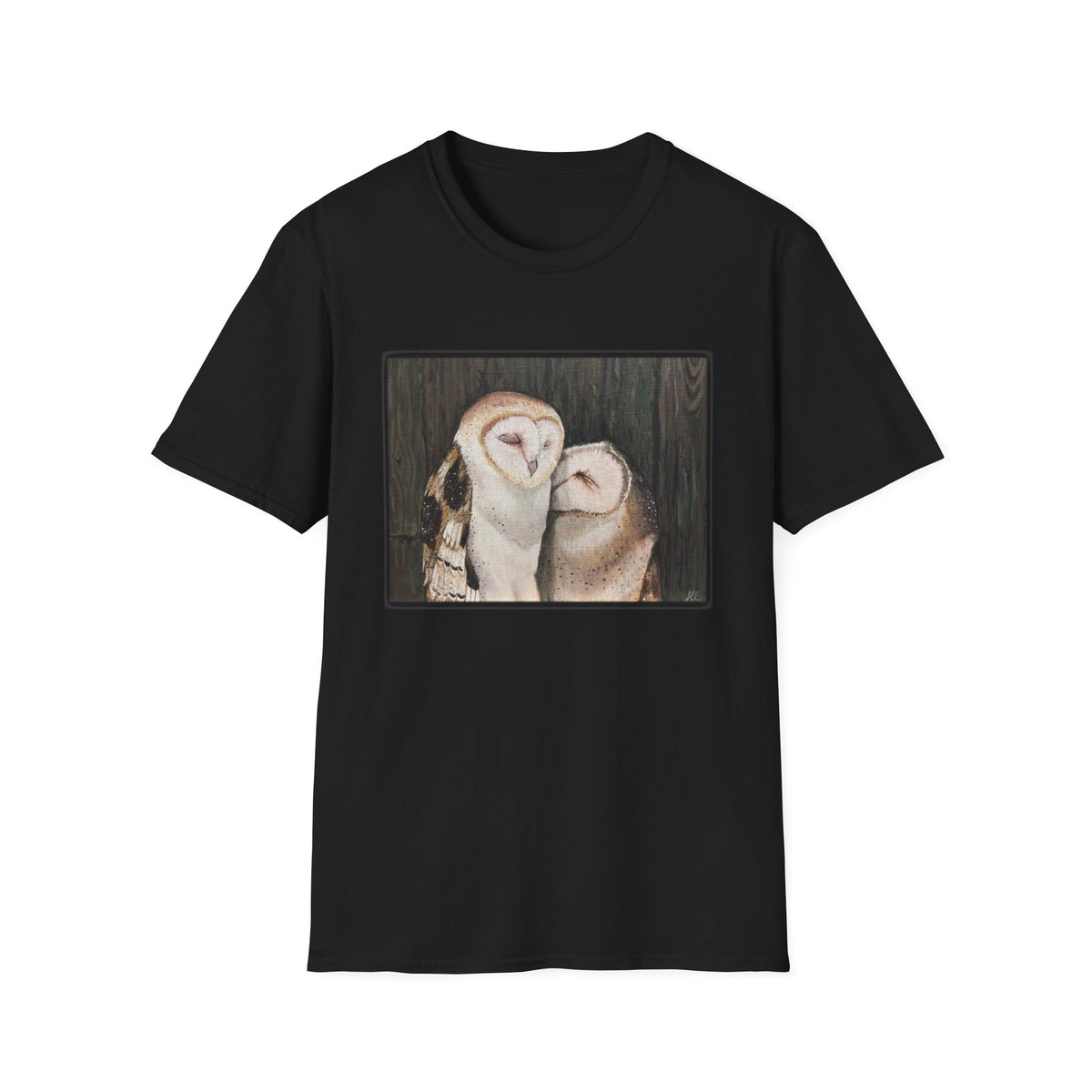 Owl T Shirt - A Night In - Unisex Crew Style - WaterDragon Apparel