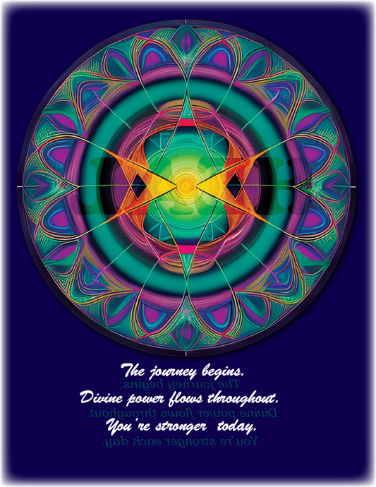 Wellness Shirts - Positive Reflections - 432 Hz Healing Mandala - WaterDragon Apparel