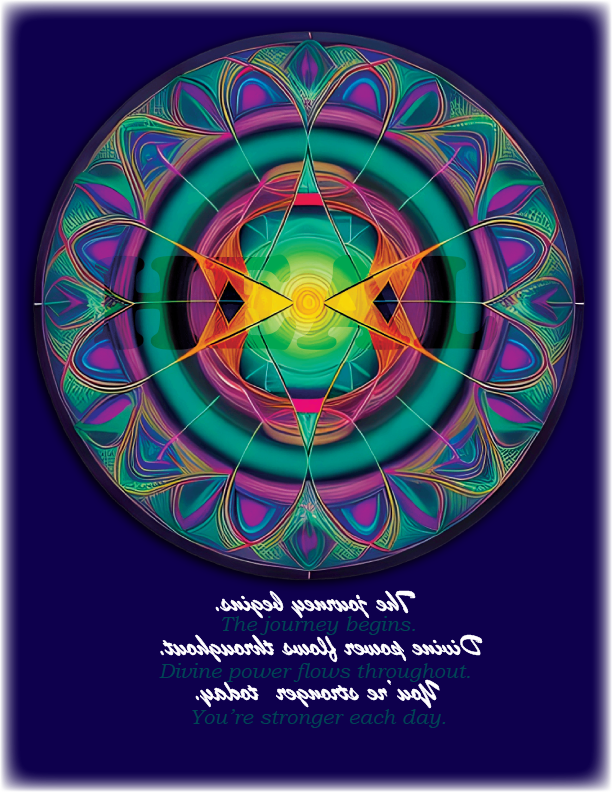 Wellness Shirts - Positive Reflections - 432 Hz Healing Mandala - WaterDragon Apparel