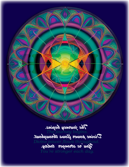 Wellness Shirts - Positive Reflections - 432 Hz Healing Mandala - WaterDragon Apparel