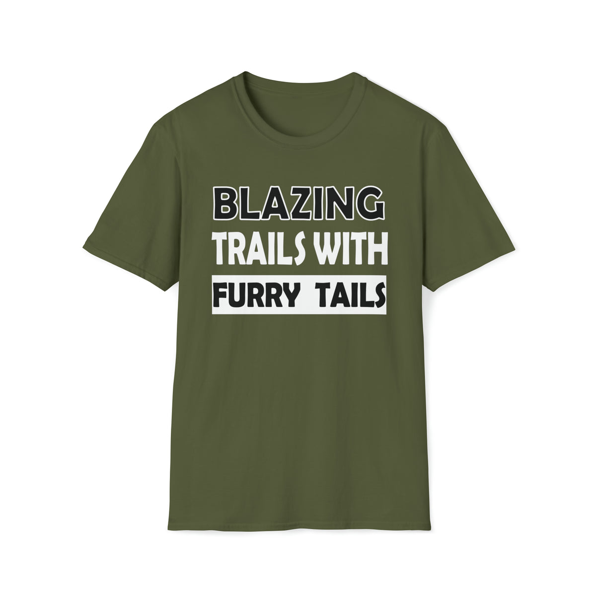 Dog T-shirt - Blazing Trails With Furry Tails - WaterDragon Apparel