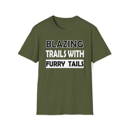 Dog T-shirt - Blazing Trails With Furry Tails - WaterDragon Apparel