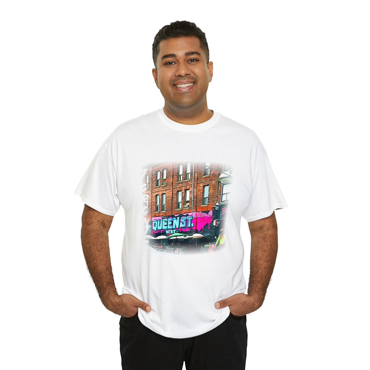 Urban-Themed Toronto Queen Street West T-Shirt - FREE SHIPPING!! - WaterDragon Apparel