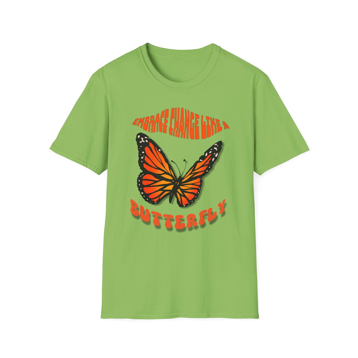 Women's Wellness T-shirt- Embrace Change, Transform Like a Butterfly