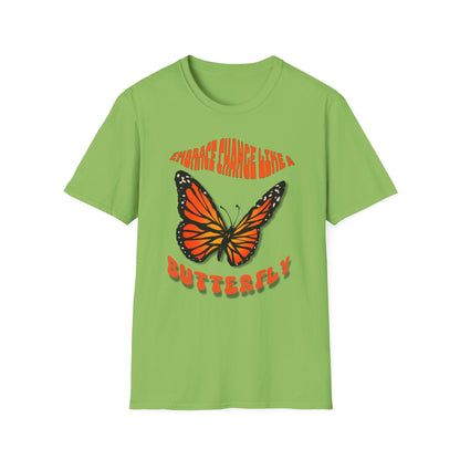 Women's Wellness T-shirt- Embrace Change, Transform Like a Butterfly