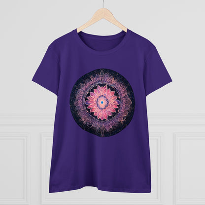 432 Hz Mandala Women's Wellness T-Shirt | Embedded Message - WaterDragon Apparel