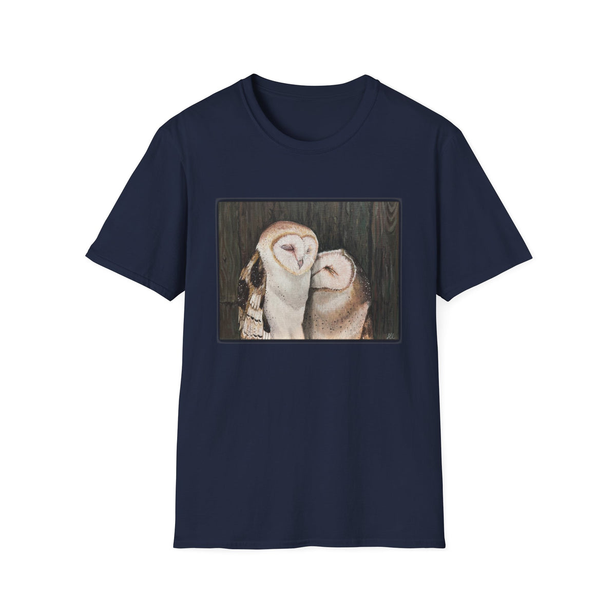 Owl T Shirt - A Night In - Unisex Crew Style - WaterDragon Apparel