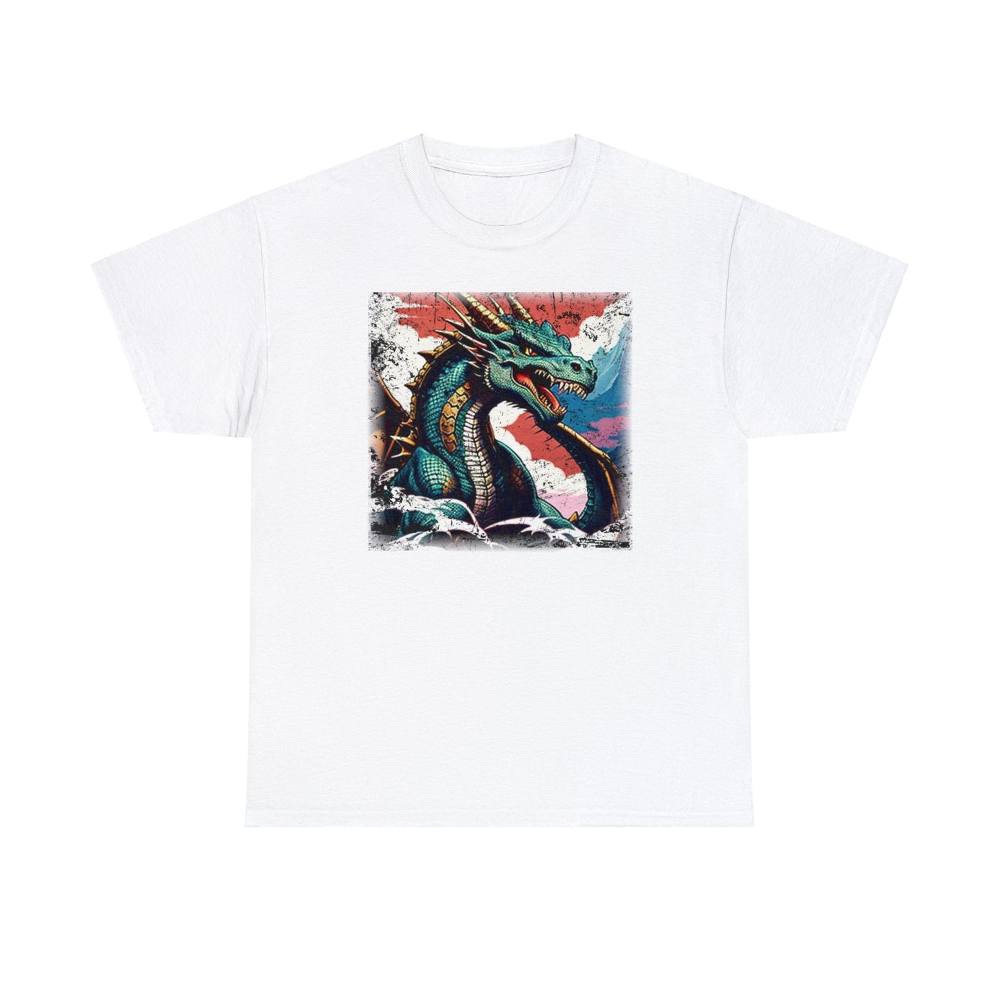 Dragon TShirt - Ocean - Crew Style - WaterDragon Apparel