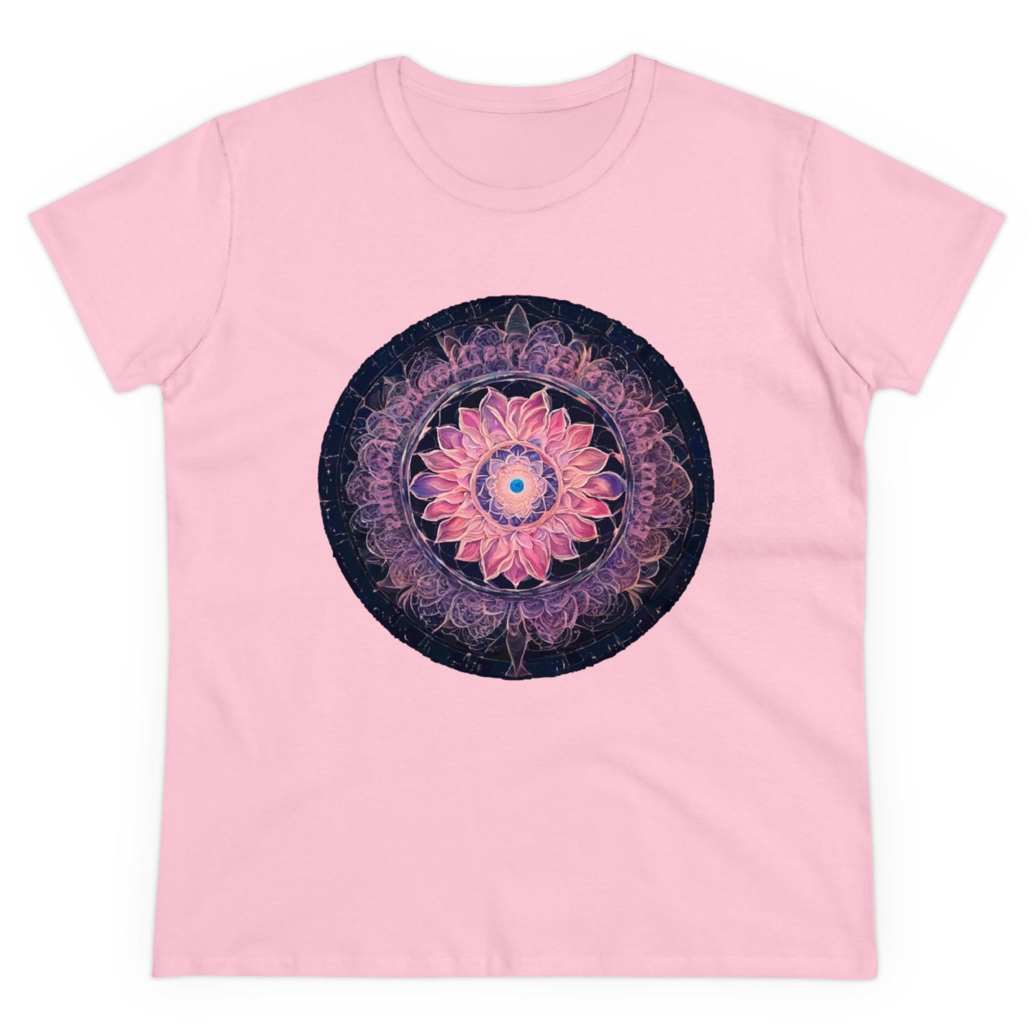 432 Hz Mandala Women's Wellness T-Shirt | Embedded Message - WaterDragon Apparel