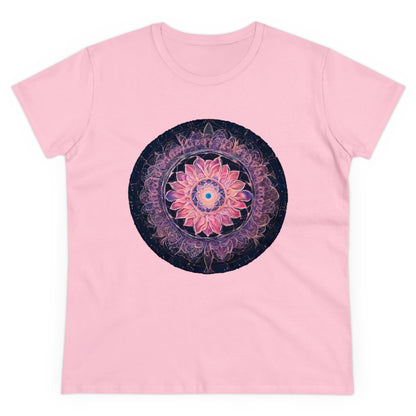 432 Hz Mandala Women's Wellness T-Shirt | Embedded Message - WaterDragon Apparel