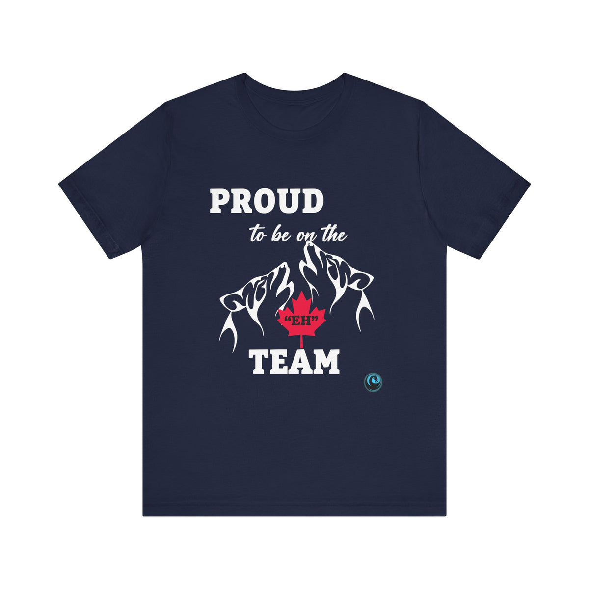 Canadian T-shirt - Proud to Be Part of the Eh Team - Navy Blue