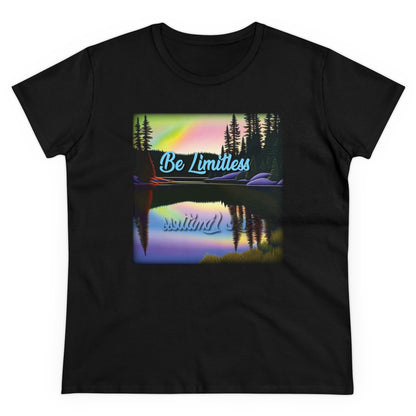 Women's Positive Reflections T-shirt - Inspirational T shirt - Midweight Cotton Tee - WaterDragon Apparel