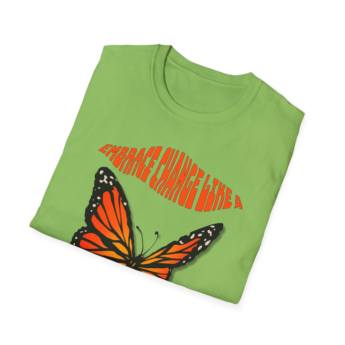 Women's Wellness T-shirt- Embrace Change, Transform Like a Butterfly